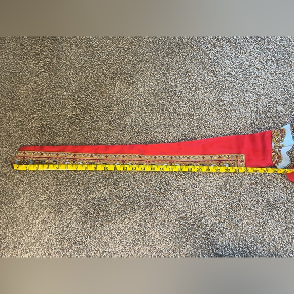 Nasty Gal Strapless Silky Bandana/Scarf Top W Sz 10 Ties in Back - Picture 6 of 9